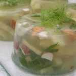 Recette aspic de cabillaud au fenouil