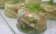 Recette aspic de cabillaud au fenouil