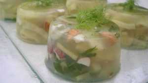 Recette aspic de cabillaud au fenouil