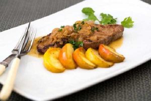 Recette foie de veau aux pommes reinettes