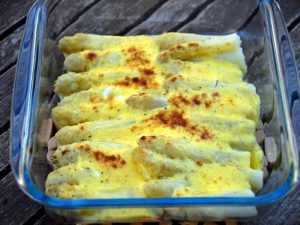 Recette gratin d'asperges