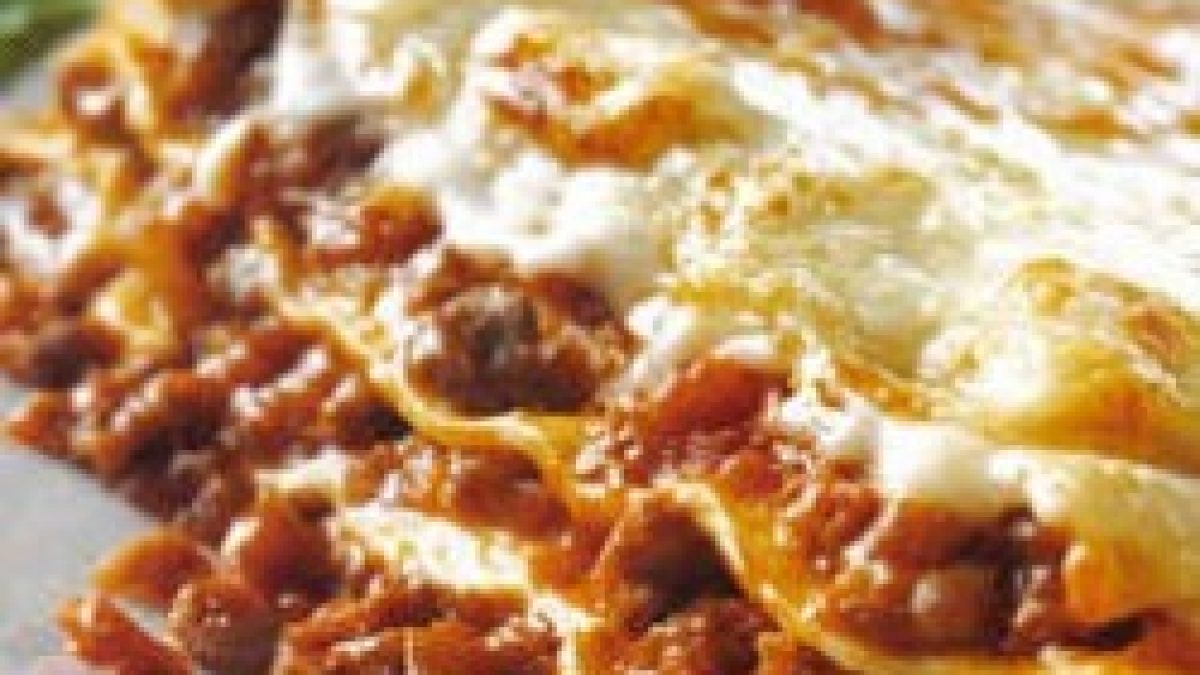 Lasagnes à La Bolognaise Au Micro Ondes