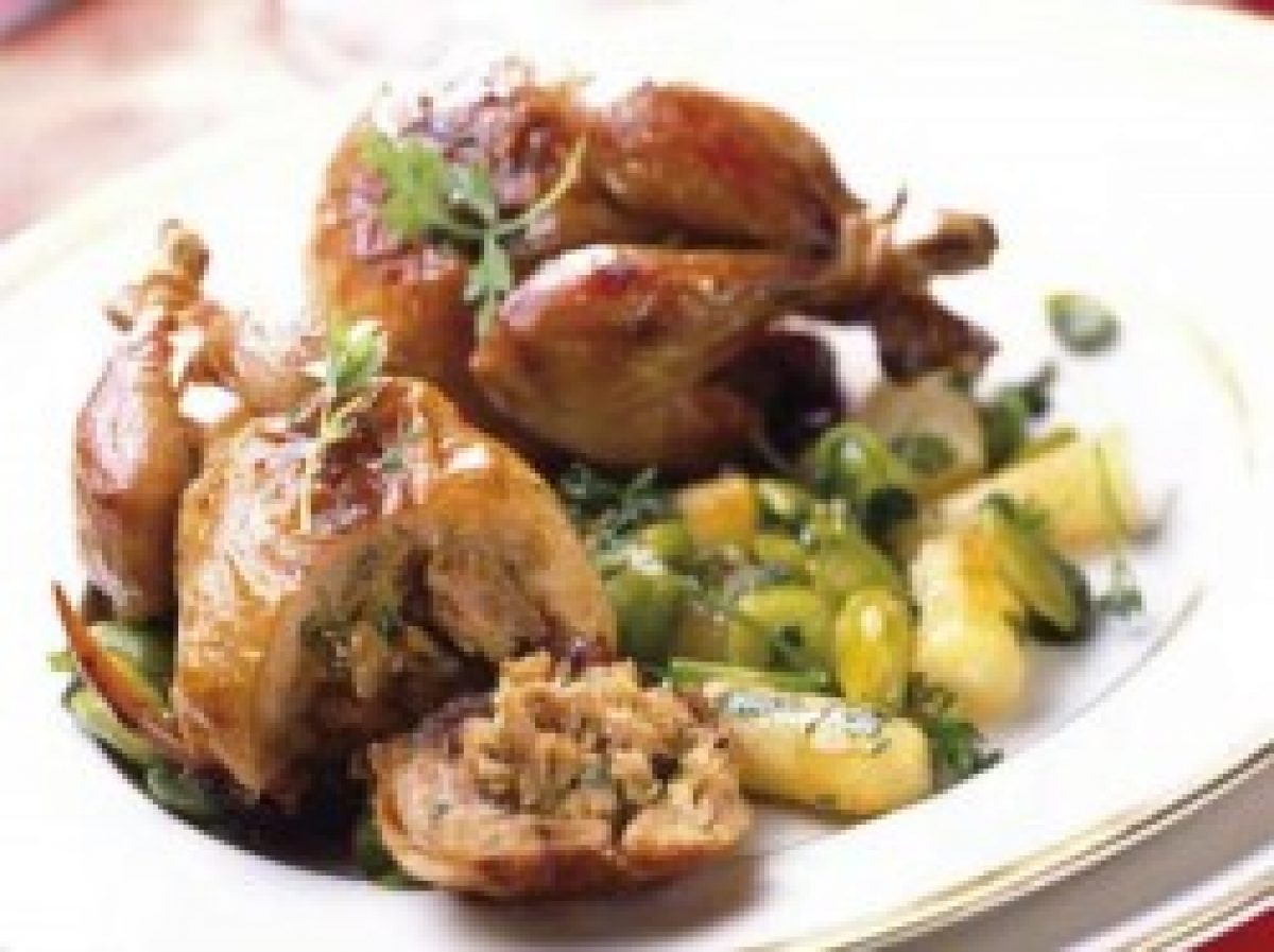 Cailles Farcies Au Foie Gras Et Raisins Blancs Cailles farcies au foie gras - Recettes et Terroirs