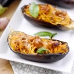 Recette Italienne d'aubergines farcies aux pâtes.