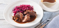 Paupiettes de boeuf et chou rouge