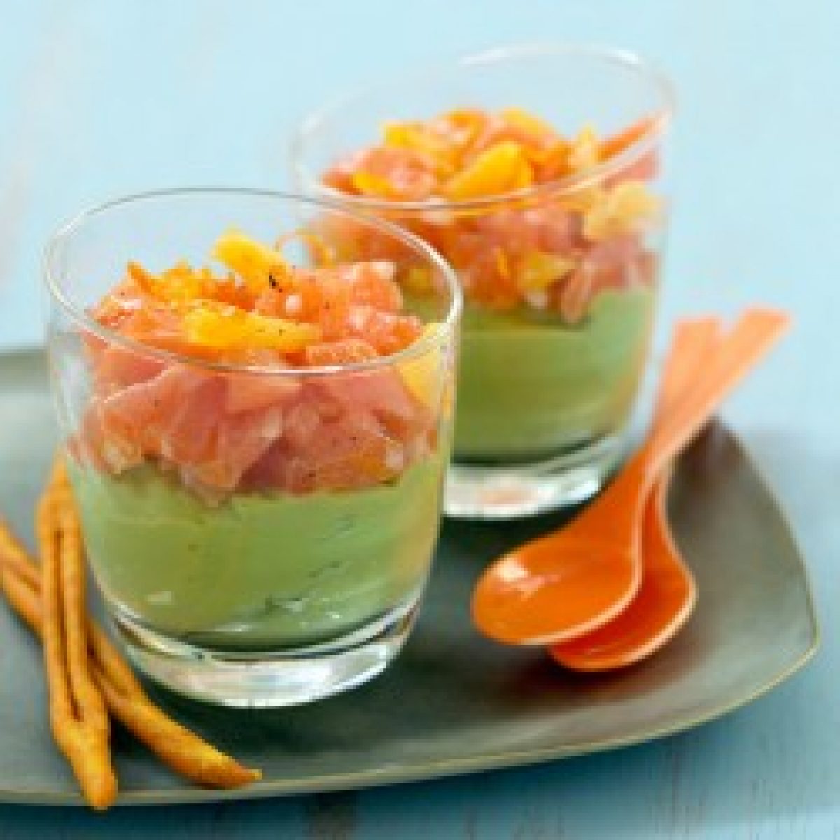 Verrine Guacamole Saumon Fromage Frais Verrine guacamole saumon - Recettes et Terroirs