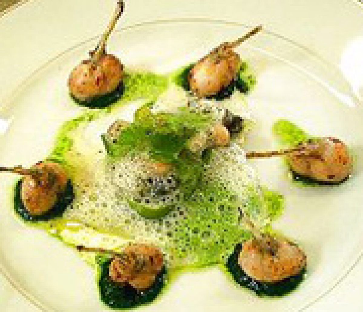 Cuisses De Grenouilles En Croustille A La Puree De Persil