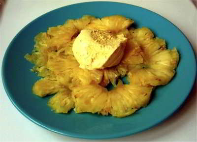 ananas en carpaccio