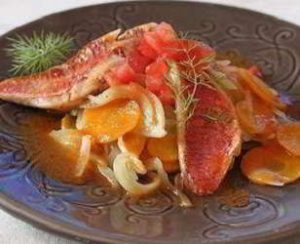 escabeche de rouget au gingembre