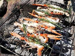 langoustine au barbecue