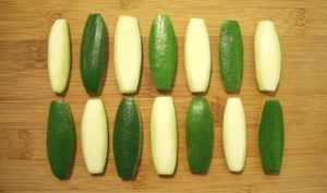 apprendre à tourner les courgettes