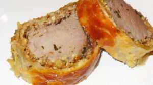 recette Filet mignon de porc en croûte