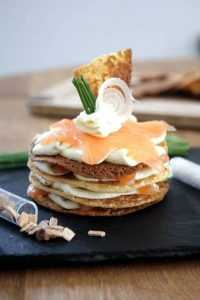 Recette Millefeuille de saumon au mascarpone