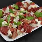 salade de feta tomates et jambon cru