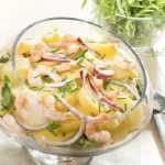 salade de pomme de terre et crevettes