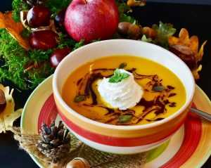 Recette Velouté de patates douces, butternut et carottes, saveurs de coco