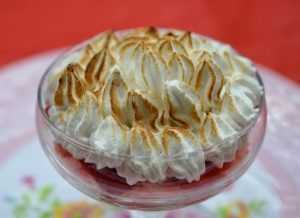 Recette Gratin de fraises à la meringue