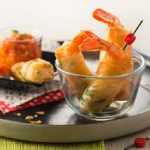 Recette Grosses gambas croustillantes en robe des champs