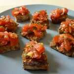 Recette Tartine à l'huile d'olive au tartare de tomate