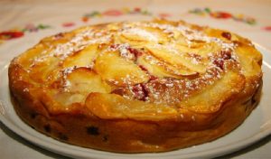 Recette clafoutis pommes et raisins