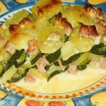 Recette gratin de courgettes au canard