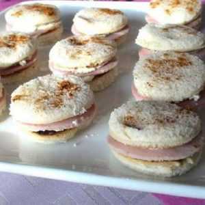 Recette Canapés au boursin et au jambon