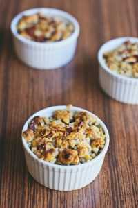 Recette Crumble au micro-ondes