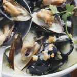 Recette Moules à la crème et au bleu