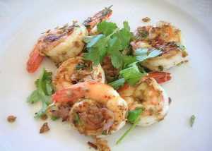 Recette Crevettes au cognac et poivre vert