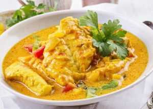 Recette Curry de colin à l'indienne