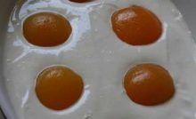 Recette abricot imitation oeuf sur le plat