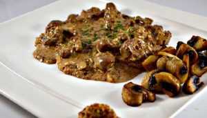 Rognons de veau aux champignons sauce moutarde