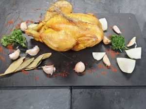 Recette Poulet à l'ail noir, cuit à l'envers