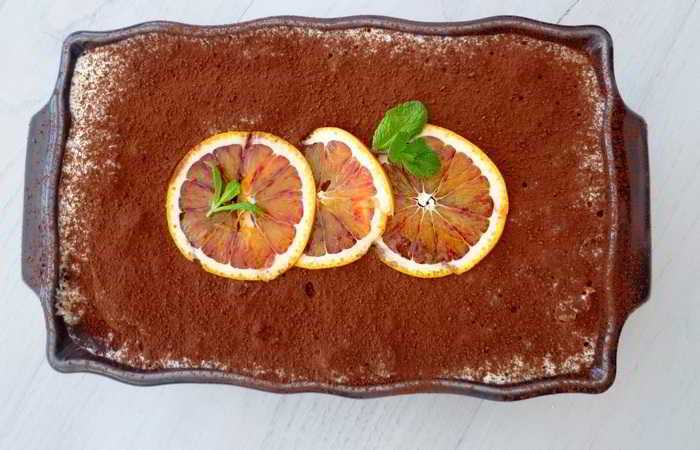 Recette Tiramisu à l&amp;#39;orange sanguine (sans oeufs) - Recettes et Terroirs