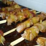 Recette Brochettes de filet mignon et d' ananas sauce soja