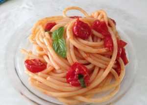 Cappellini aux tomates confites