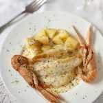 Recette Filets de soles crémés au citron sur lit de pommes de terre et langoustines