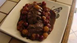 Recette Magret de canard aux deux raisins