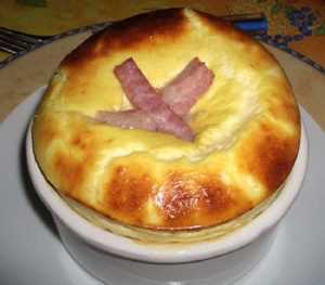 Recette Soufflé au jambon blanc