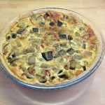 Recette Tarte à l'aubergine et au jambon cru