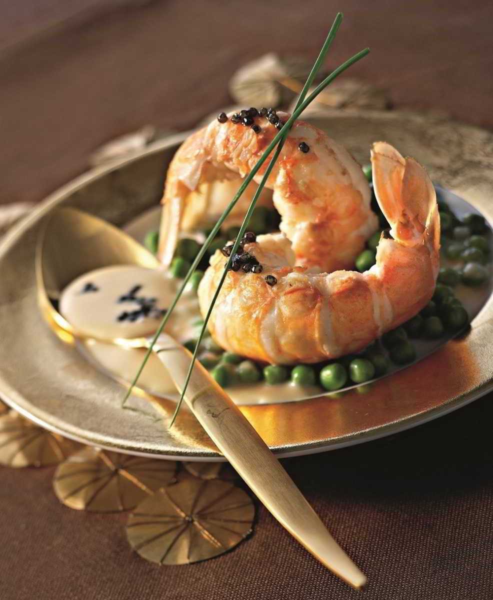 Recette Langoustines au beurre de caviar, Caviar de Neuvic et au citron