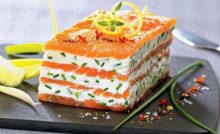 Recette Mille-Feuille de saumon fumé au mascarpone citronné