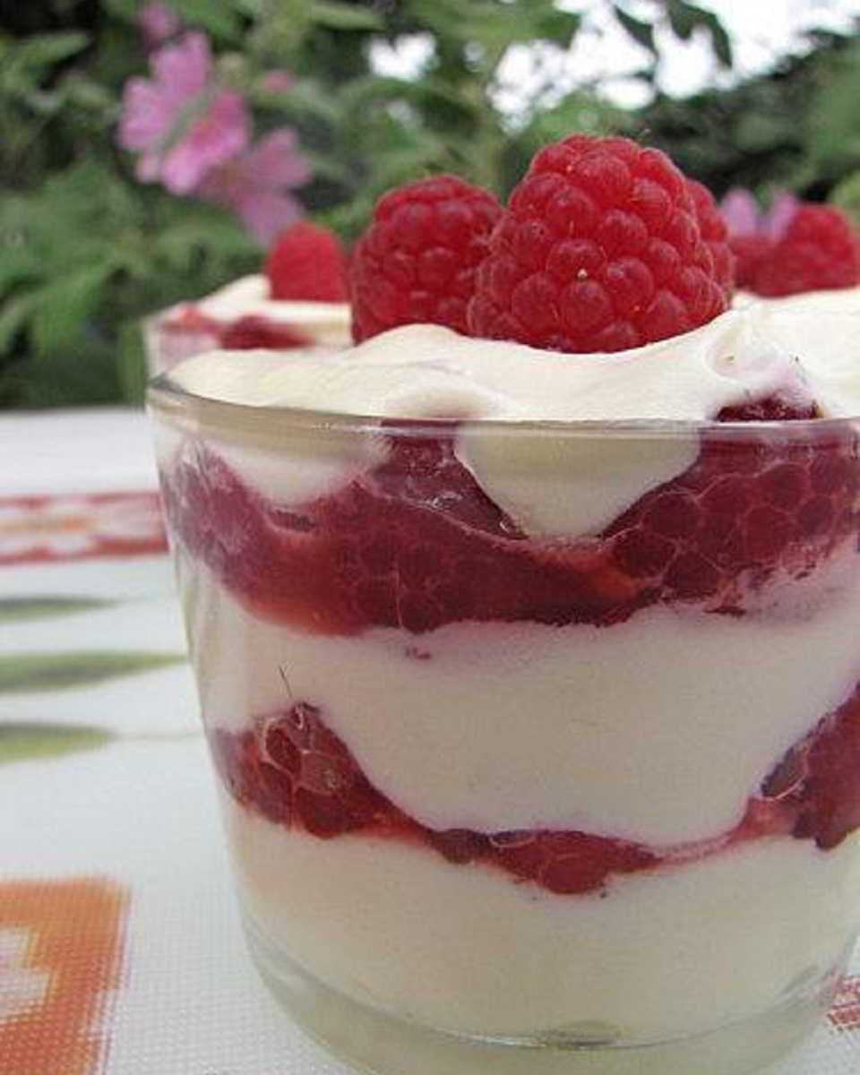 Recette Dérivé de tiramisu aux framboises