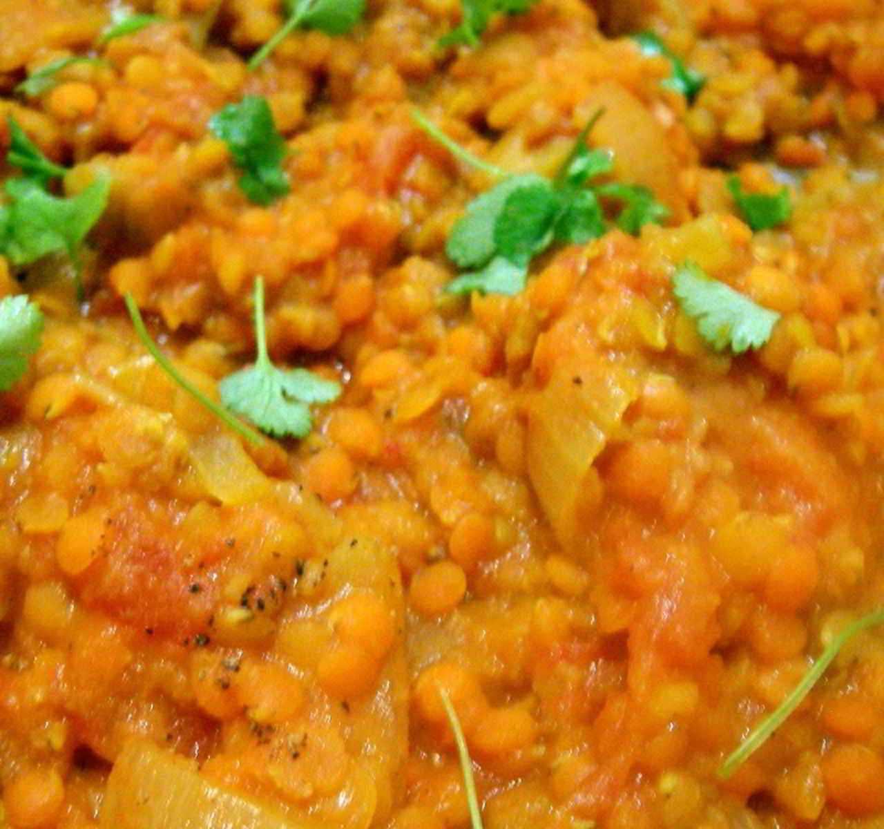 Recette Lentilles corail au curcuma