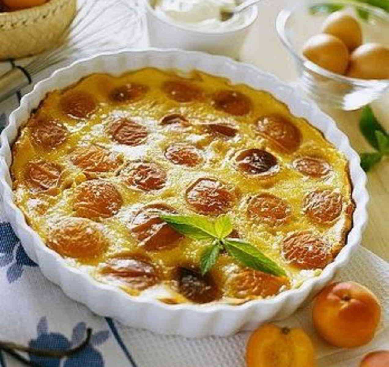 Recette Clafoutis exotique aux abricots secs