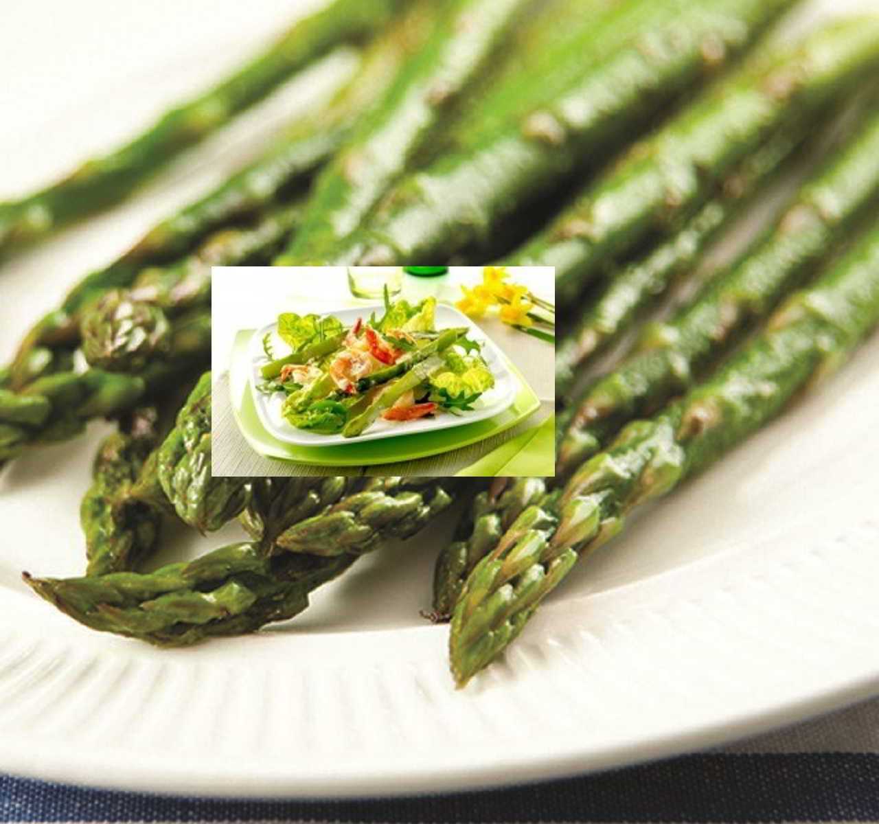 Recette Salade d'asperges aux crustacés