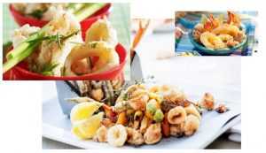 Fritto-misto d'asperges, Supions et Gambas