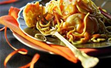 Recette spaghetti de langouste à l'ail noir