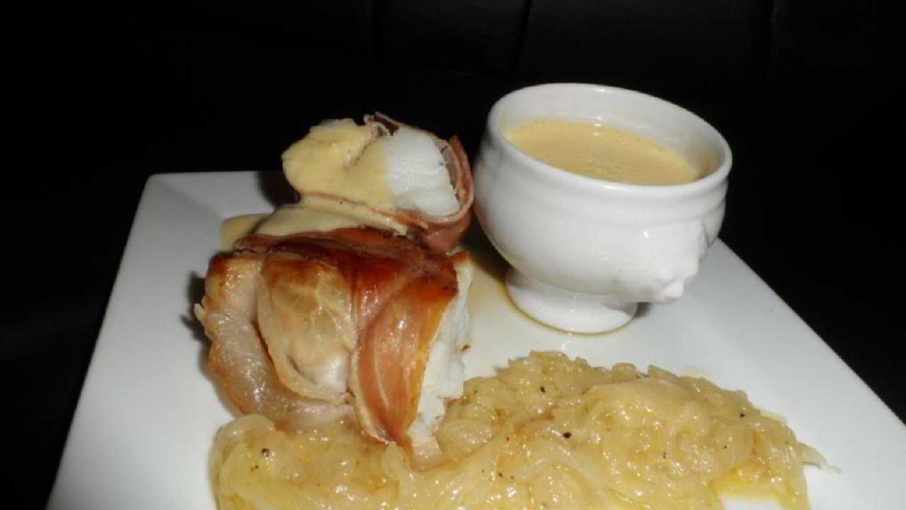 Recette Rôti de baudroie, sabayon à la mandarine