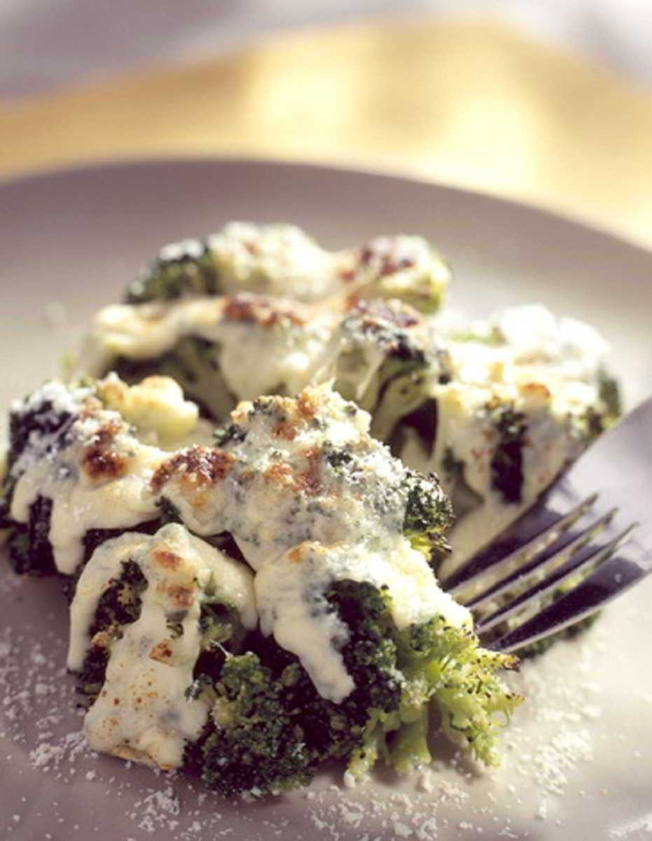 Gratin de brocolis au saint-nectaire